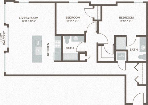 Maris Seattle, WA Two Bed Two Bath 8 1156 SF